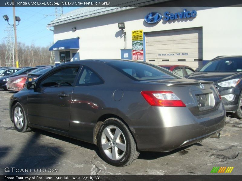 Galaxy Gray Metallic / Gray 2008 Honda Civic EX-L Coupe