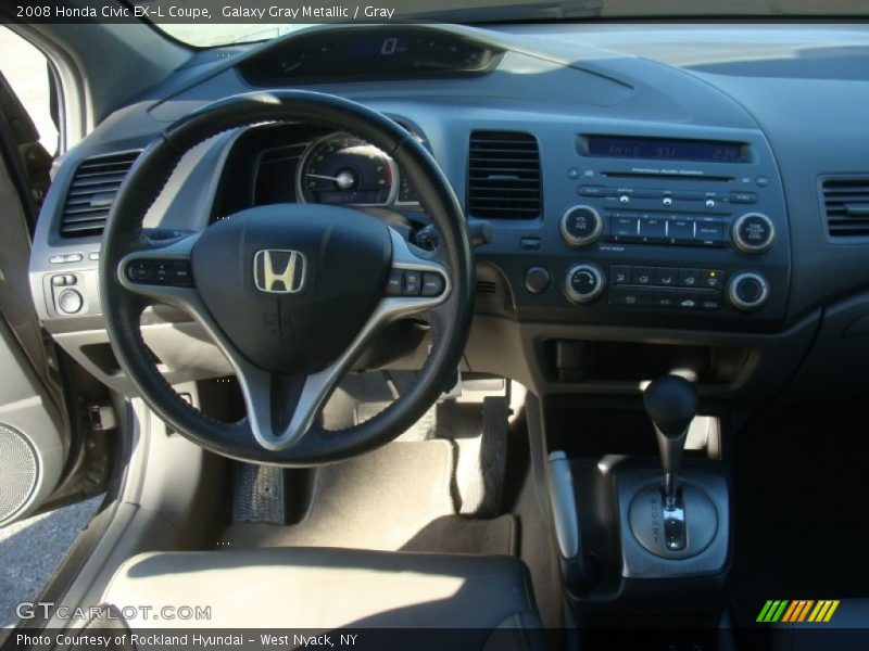 Galaxy Gray Metallic / Gray 2008 Honda Civic EX-L Coupe