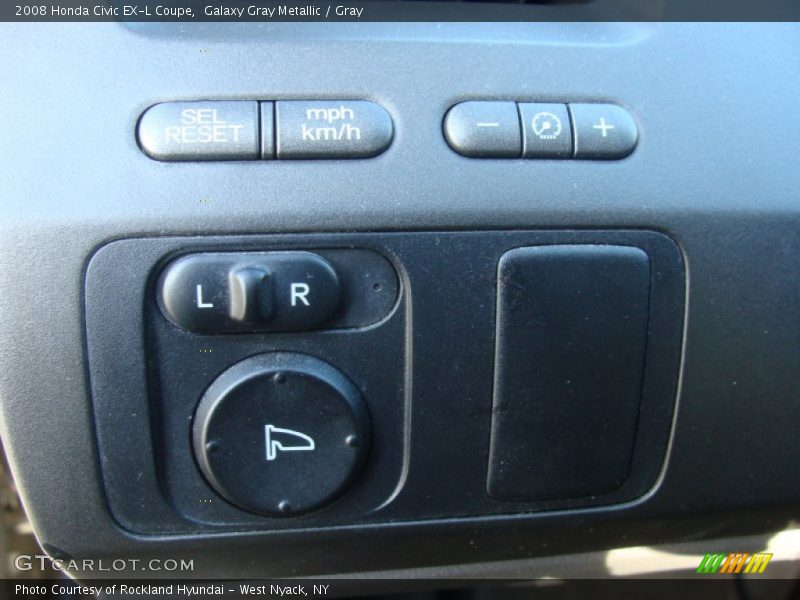 Galaxy Gray Metallic / Gray 2008 Honda Civic EX-L Coupe