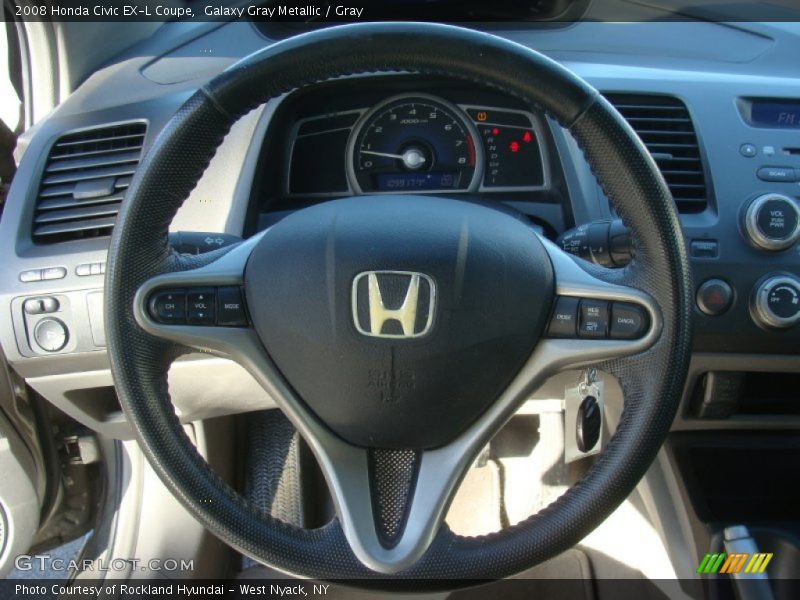 Galaxy Gray Metallic / Gray 2008 Honda Civic EX-L Coupe