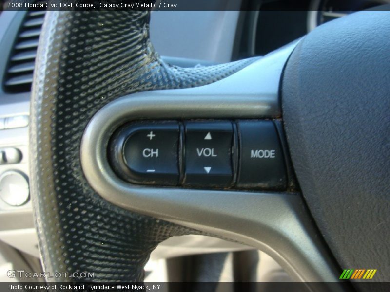 Galaxy Gray Metallic / Gray 2008 Honda Civic EX-L Coupe