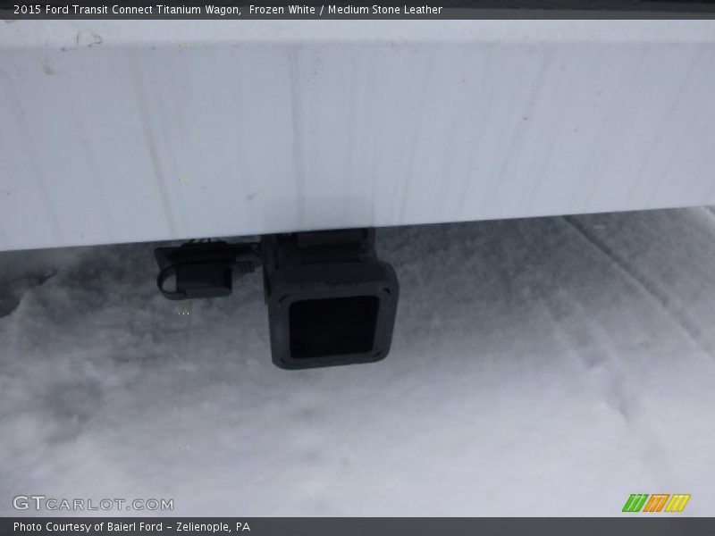 Frozen White / Medium Stone Leather 2015 Ford Transit Connect Titanium Wagon