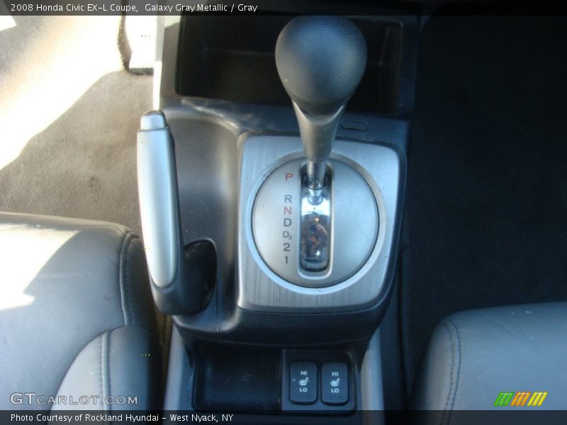 Galaxy Gray Metallic / Gray 2008 Honda Civic EX-L Coupe