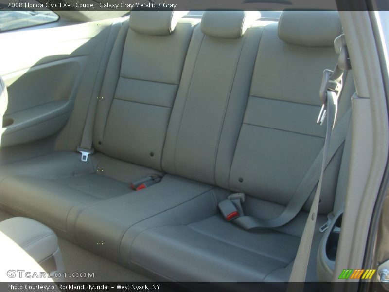 Galaxy Gray Metallic / Gray 2008 Honda Civic EX-L Coupe