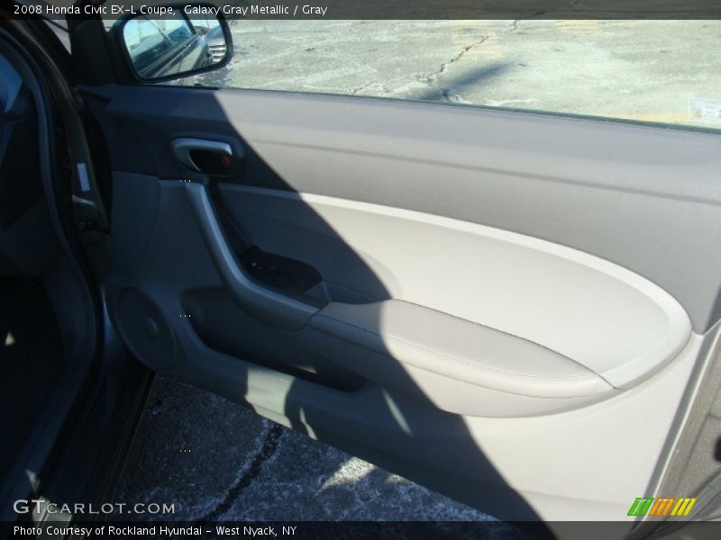 Galaxy Gray Metallic / Gray 2008 Honda Civic EX-L Coupe
