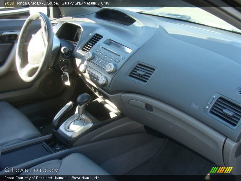 Galaxy Gray Metallic / Gray 2008 Honda Civic EX-L Coupe