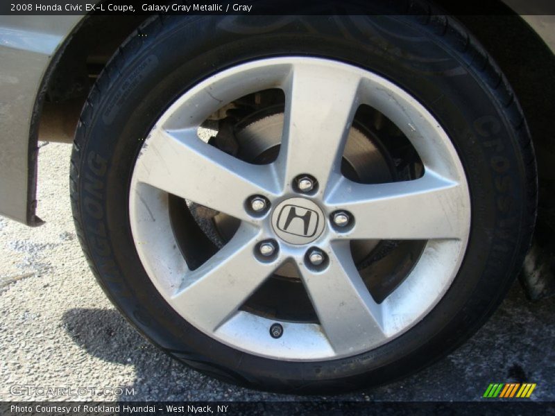 Galaxy Gray Metallic / Gray 2008 Honda Civic EX-L Coupe