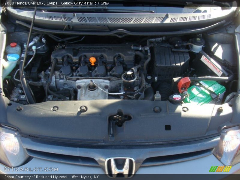 Galaxy Gray Metallic / Gray 2008 Honda Civic EX-L Coupe