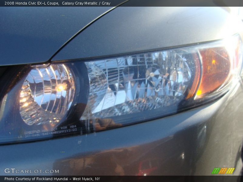 Galaxy Gray Metallic / Gray 2008 Honda Civic EX-L Coupe