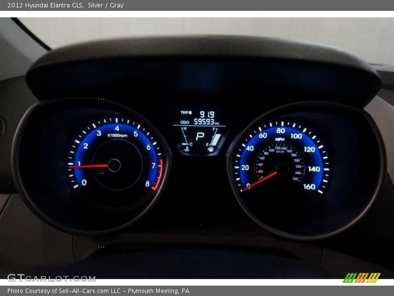 Silver / Gray 2012 Hyundai Elantra GLS