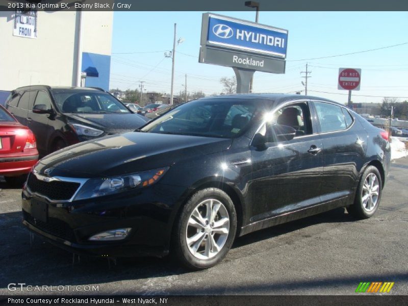 Ebony Black / Gray 2013 Kia Optima EX