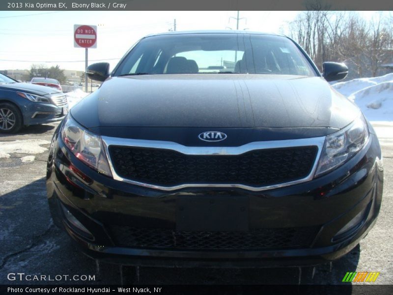 Ebony Black / Gray 2013 Kia Optima EX
