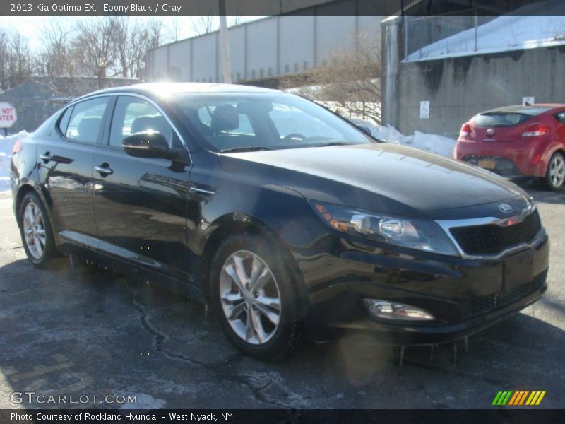 Ebony Black / Gray 2013 Kia Optima EX