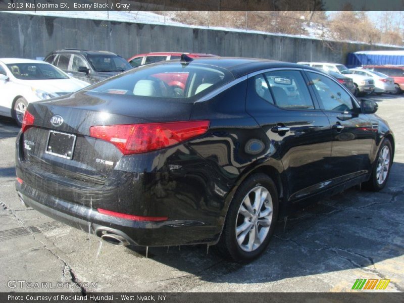Ebony Black / Gray 2013 Kia Optima EX