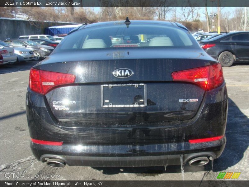 Ebony Black / Gray 2013 Kia Optima EX