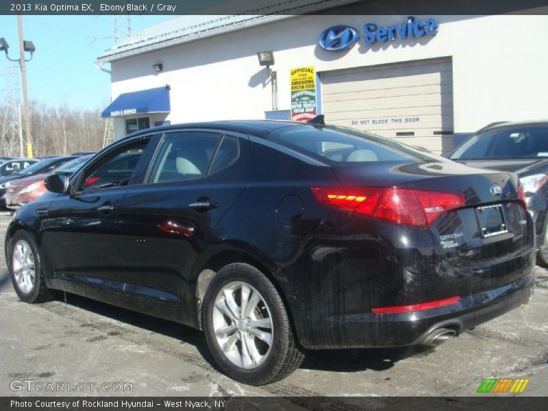 Ebony Black / Gray 2013 Kia Optima EX