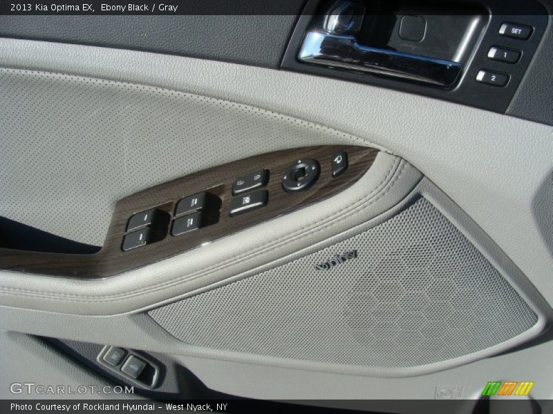 Ebony Black / Gray 2013 Kia Optima EX