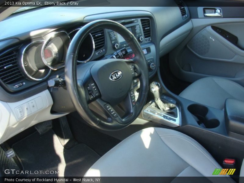 Ebony Black / Gray 2013 Kia Optima EX