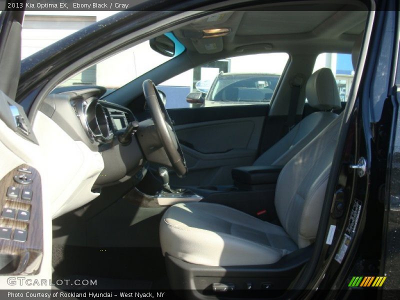 Ebony Black / Gray 2013 Kia Optima EX