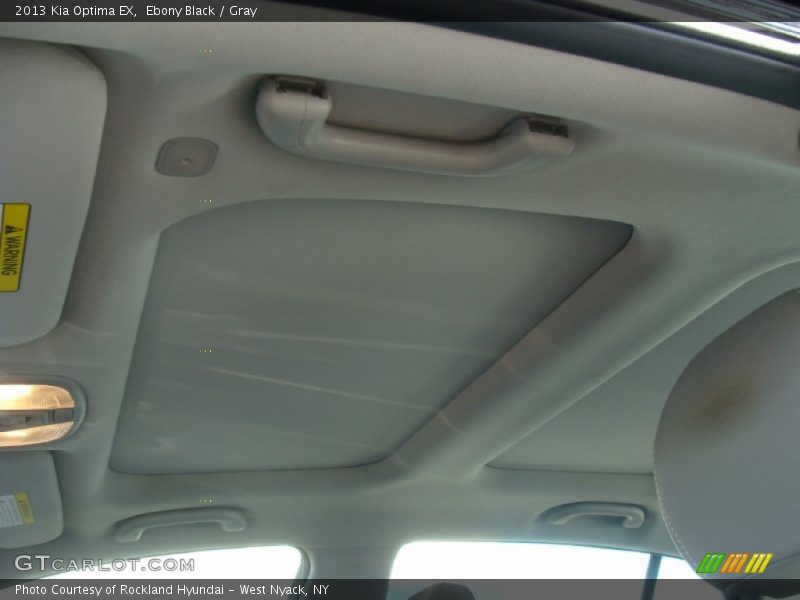 Ebony Black / Gray 2013 Kia Optima EX