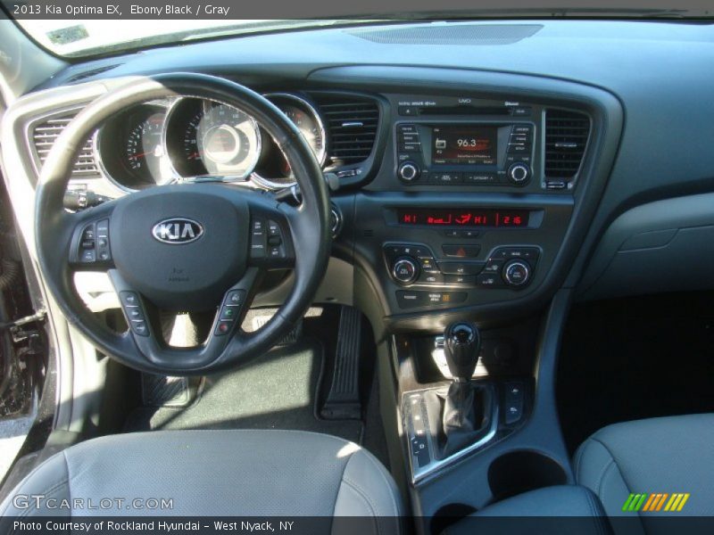 Ebony Black / Gray 2013 Kia Optima EX