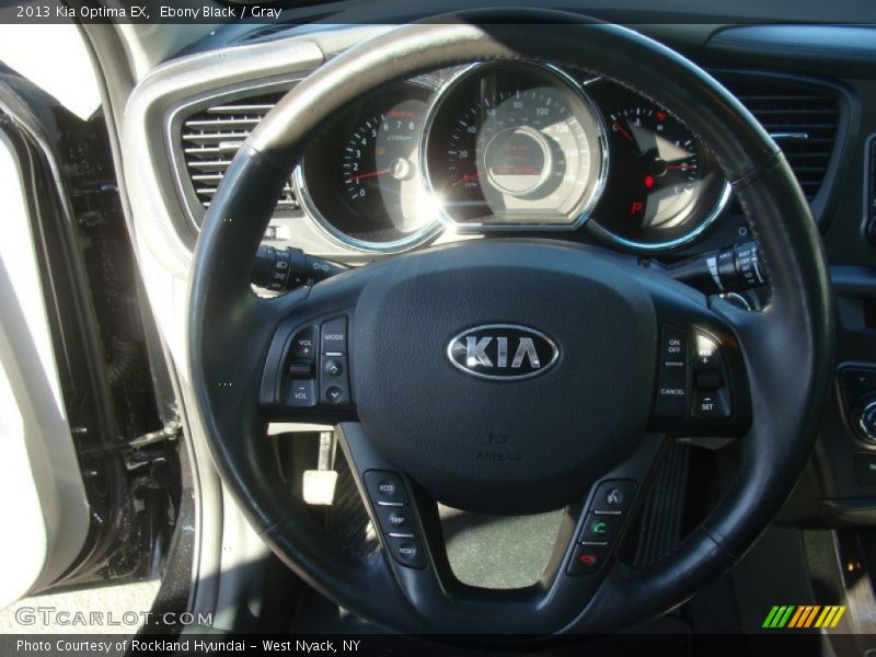Ebony Black / Gray 2013 Kia Optima EX