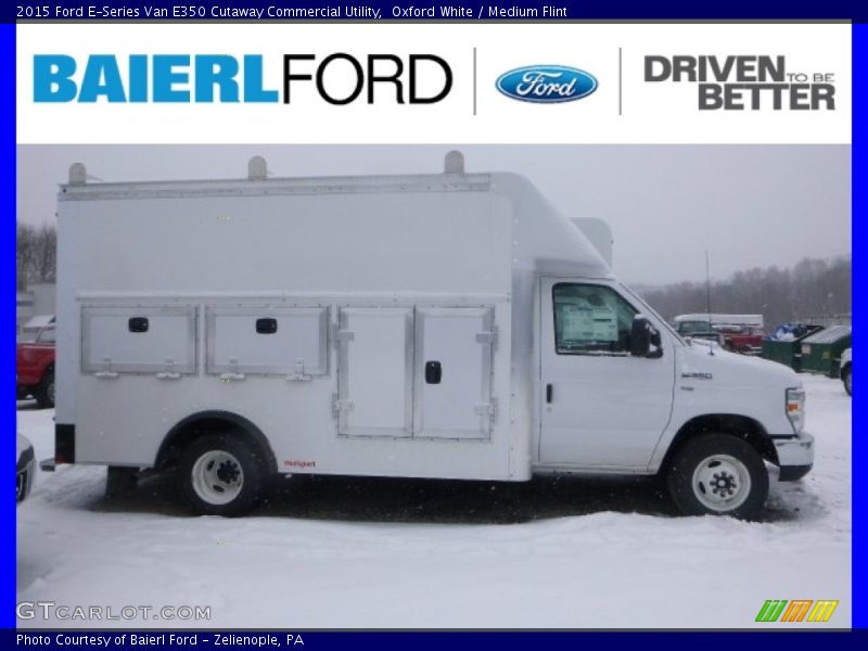 Oxford White / Medium Flint 2015 Ford E-Series Van E350 Cutaway Commercial Utility