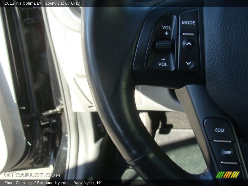 Ebony Black / Gray 2013 Kia Optima EX