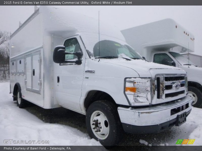 Oxford White / Medium Flint 2015 Ford E-Series Van E350 Cutaway Commercial Utility