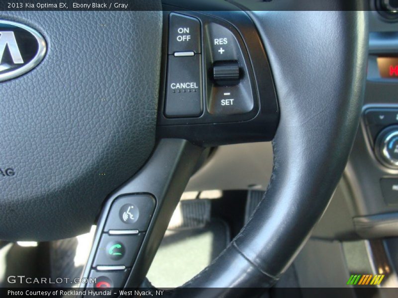 Ebony Black / Gray 2013 Kia Optima EX