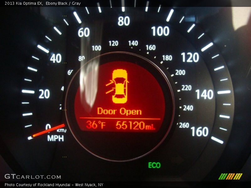 Ebony Black / Gray 2013 Kia Optima EX