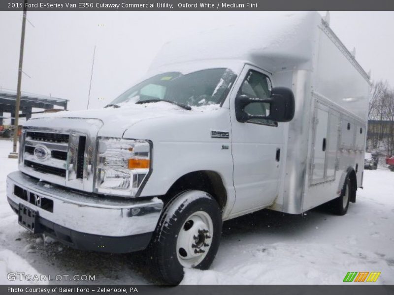 Oxford White / Medium Flint 2015 Ford E-Series Van E350 Cutaway Commercial Utility