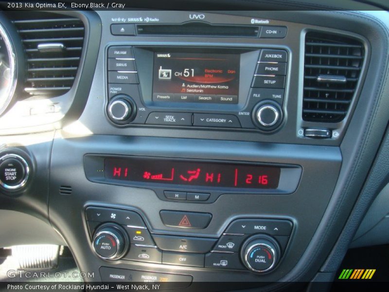 Ebony Black / Gray 2013 Kia Optima EX