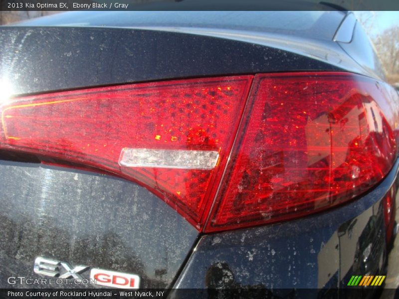 Ebony Black / Gray 2013 Kia Optima EX
