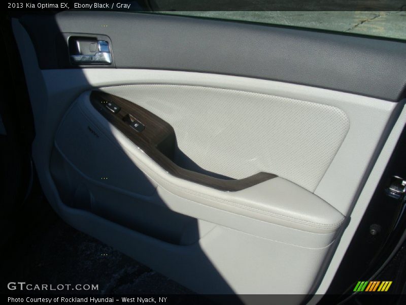 Ebony Black / Gray 2013 Kia Optima EX