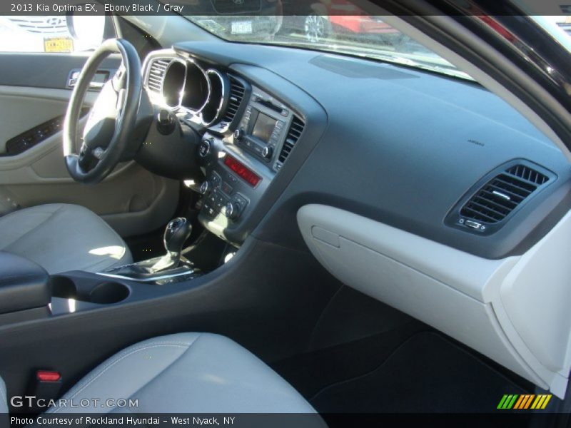 Ebony Black / Gray 2013 Kia Optima EX