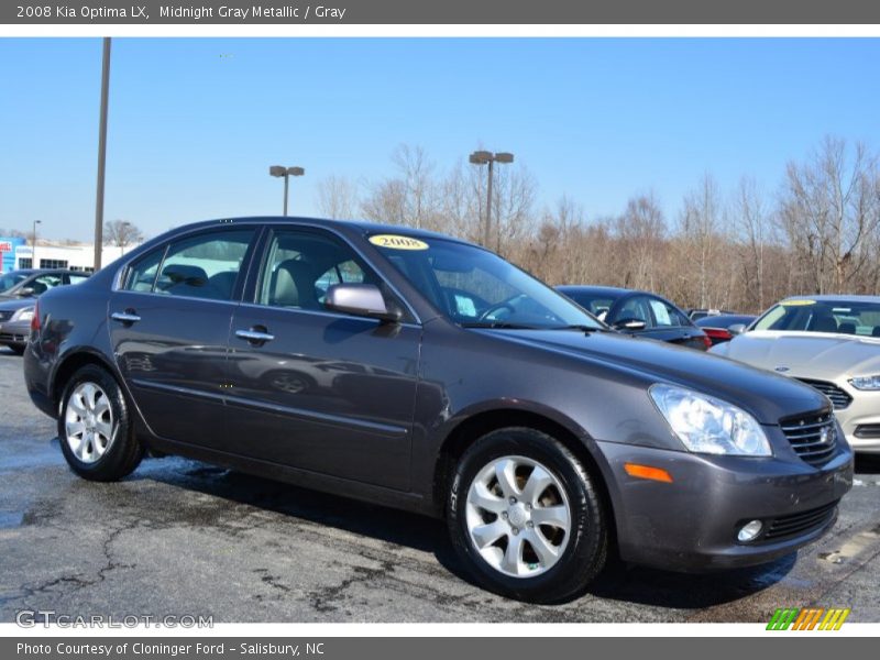 Midnight Gray Metallic / Gray 2008 Kia Optima LX