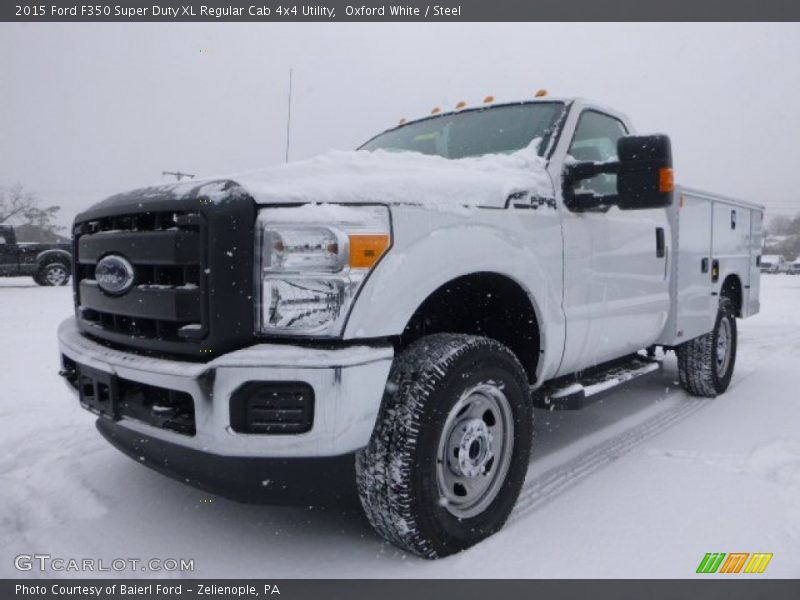 Oxford White / Steel 2015 Ford F350 Super Duty XL Regular Cab 4x4 Utility