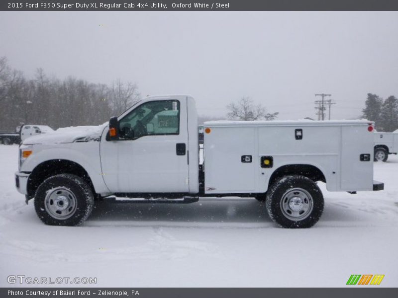 Oxford White / Steel 2015 Ford F350 Super Duty XL Regular Cab 4x4 Utility