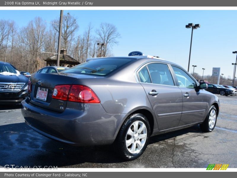 Midnight Gray Metallic / Gray 2008 Kia Optima LX