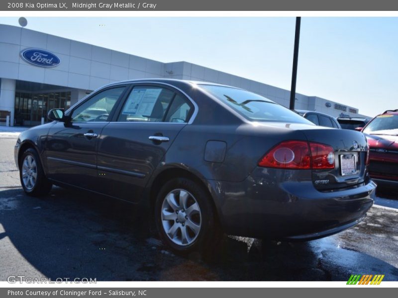 Midnight Gray Metallic / Gray 2008 Kia Optima LX