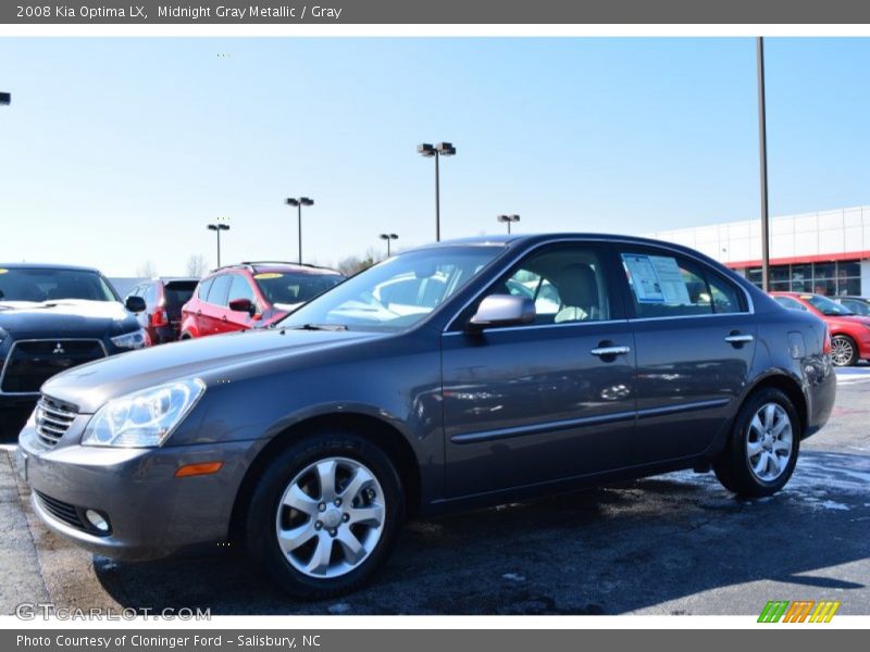Midnight Gray Metallic / Gray 2008 Kia Optima LX
