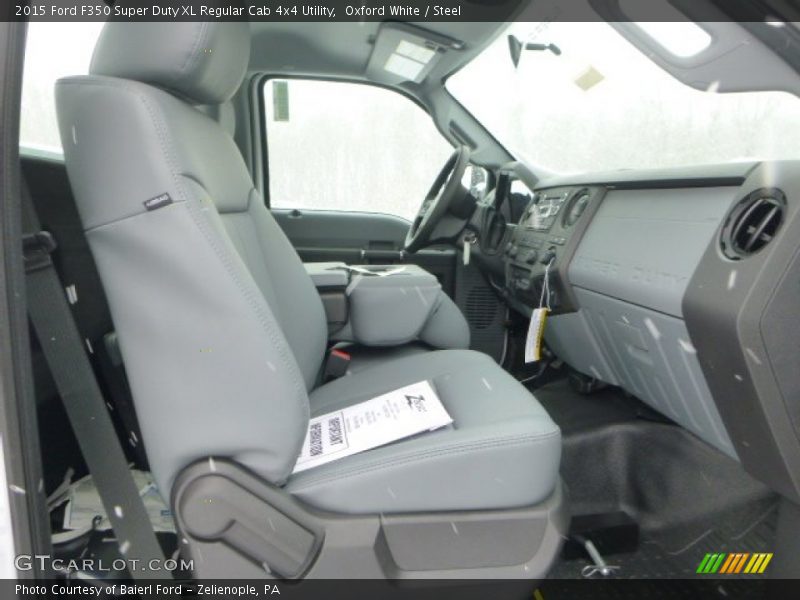 Oxford White / Steel 2015 Ford F350 Super Duty XL Regular Cab 4x4 Utility