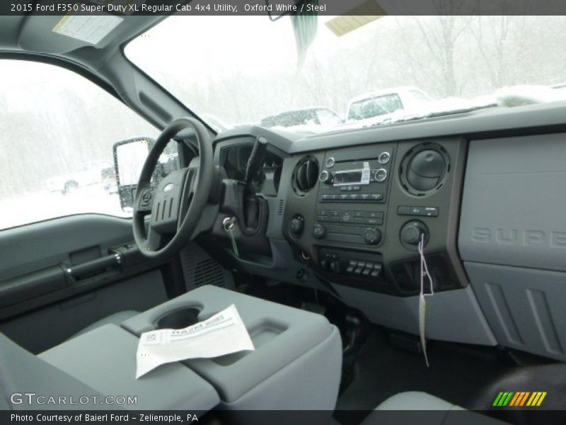 Oxford White / Steel 2015 Ford F350 Super Duty XL Regular Cab 4x4 Utility