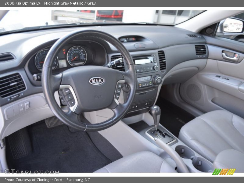 Midnight Gray Metallic / Gray 2008 Kia Optima LX