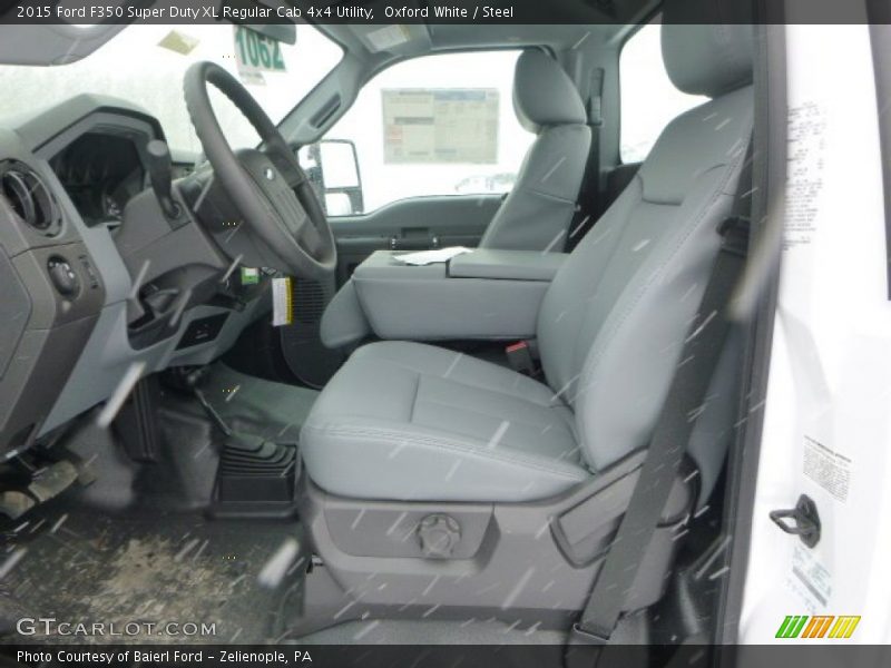 Oxford White / Steel 2015 Ford F350 Super Duty XL Regular Cab 4x4 Utility