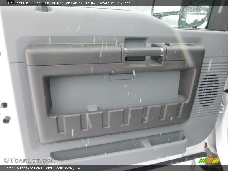 Oxford White / Steel 2015 Ford F350 Super Duty XL Regular Cab 4x4 Utility