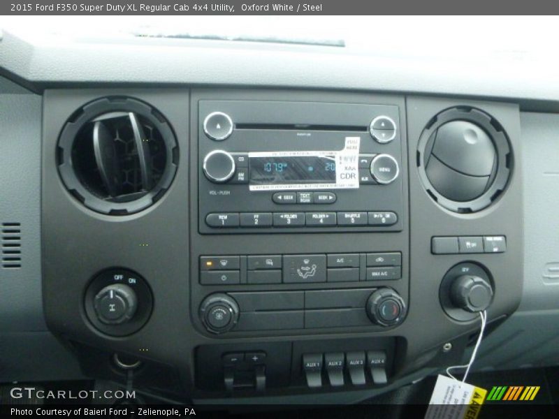 Oxford White / Steel 2015 Ford F350 Super Duty XL Regular Cab 4x4 Utility