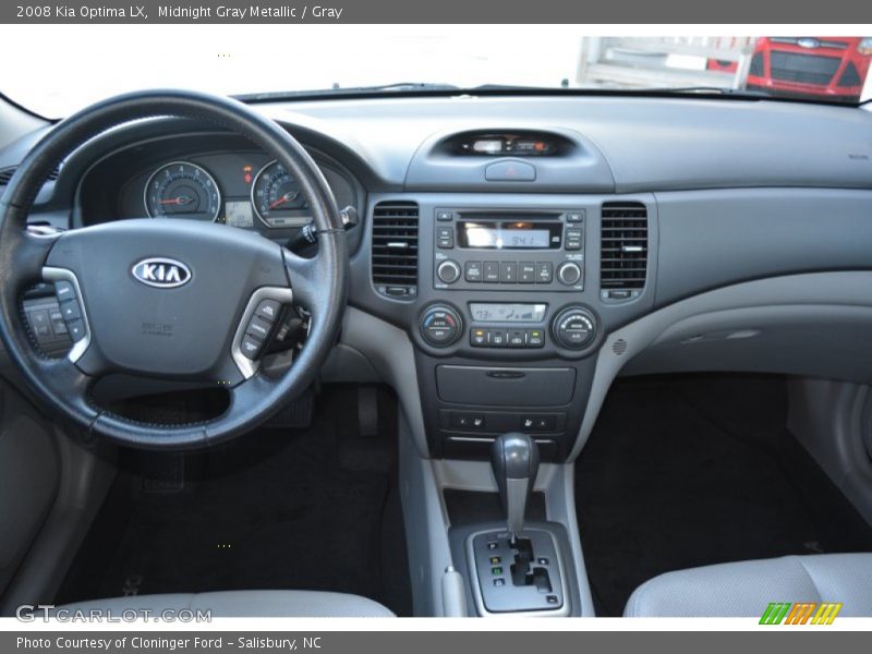 Midnight Gray Metallic / Gray 2008 Kia Optima LX