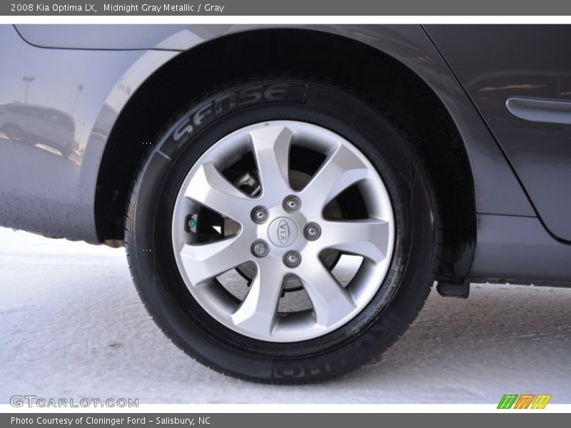 Midnight Gray Metallic / Gray 2008 Kia Optima LX